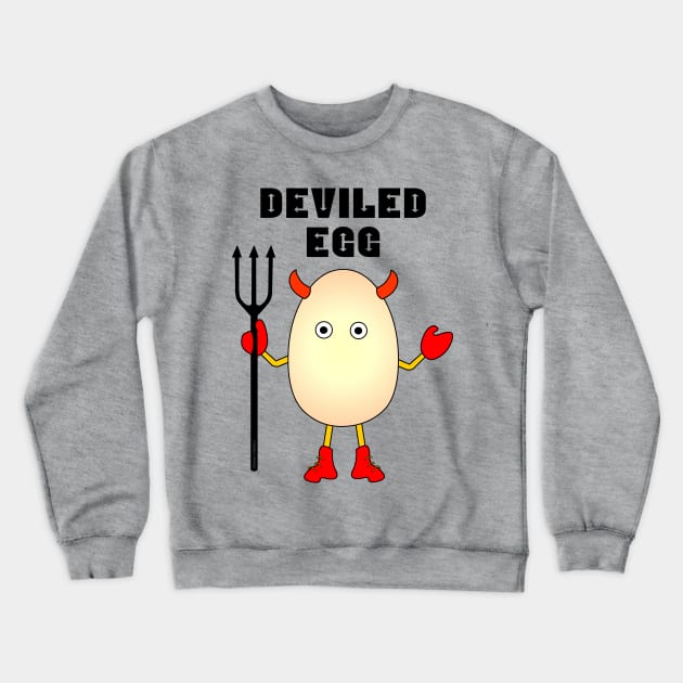 Deviled Egg Crewneck Sweatshirt by Barthol Graphics